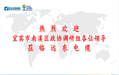 南溪區(qū)政協(xié)黨組書記、主席余水情率隊(duì)蒞臨遠(yuǎn)東電纜宜賓參觀調(diào)研
